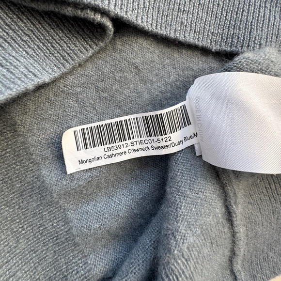 Quince 100% Mongolian Cashmere Crewneck Sweater - Dusty Blue - Size M - Picture 13 of 16